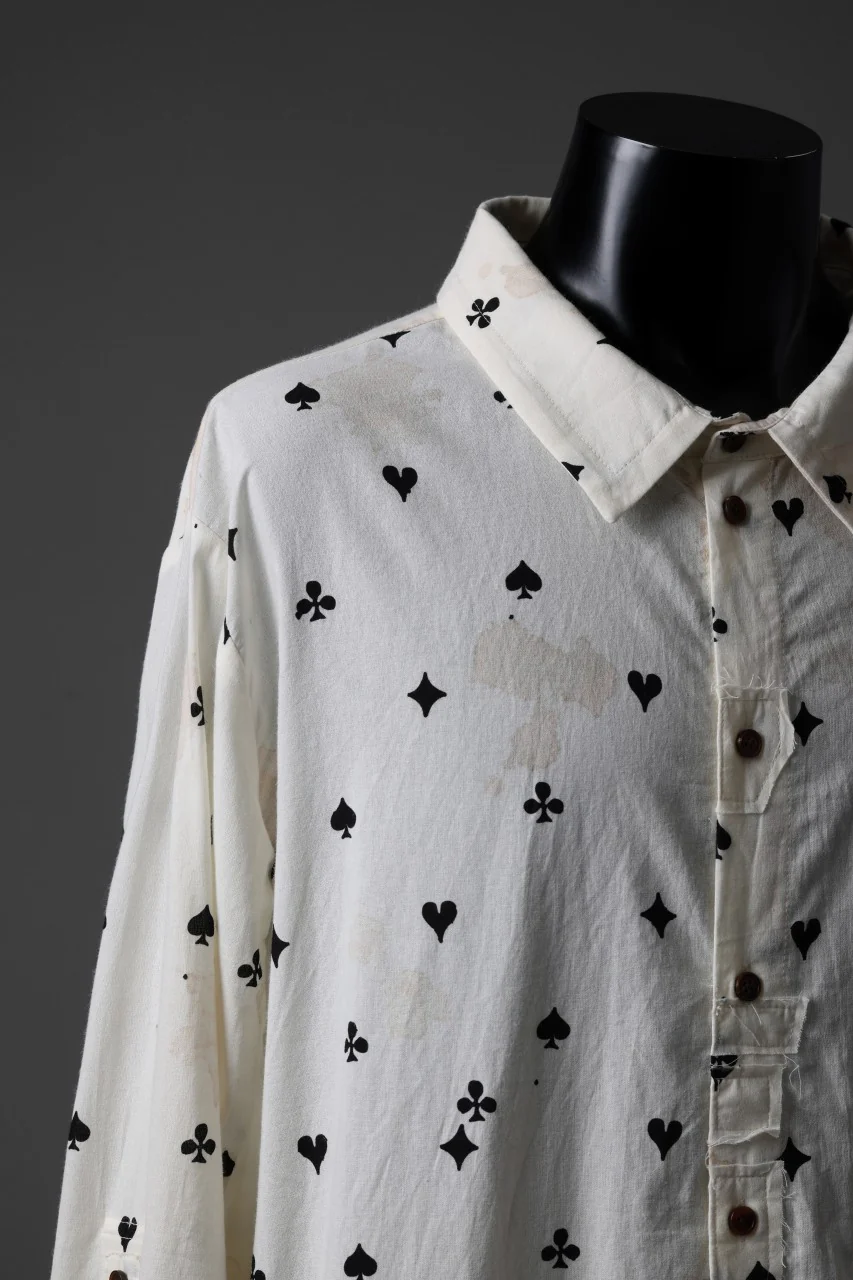 Aleksandr Manamis Mended Shirt / Tea Stain Dyed Cotton Gauze (QUATRE) - Image 9