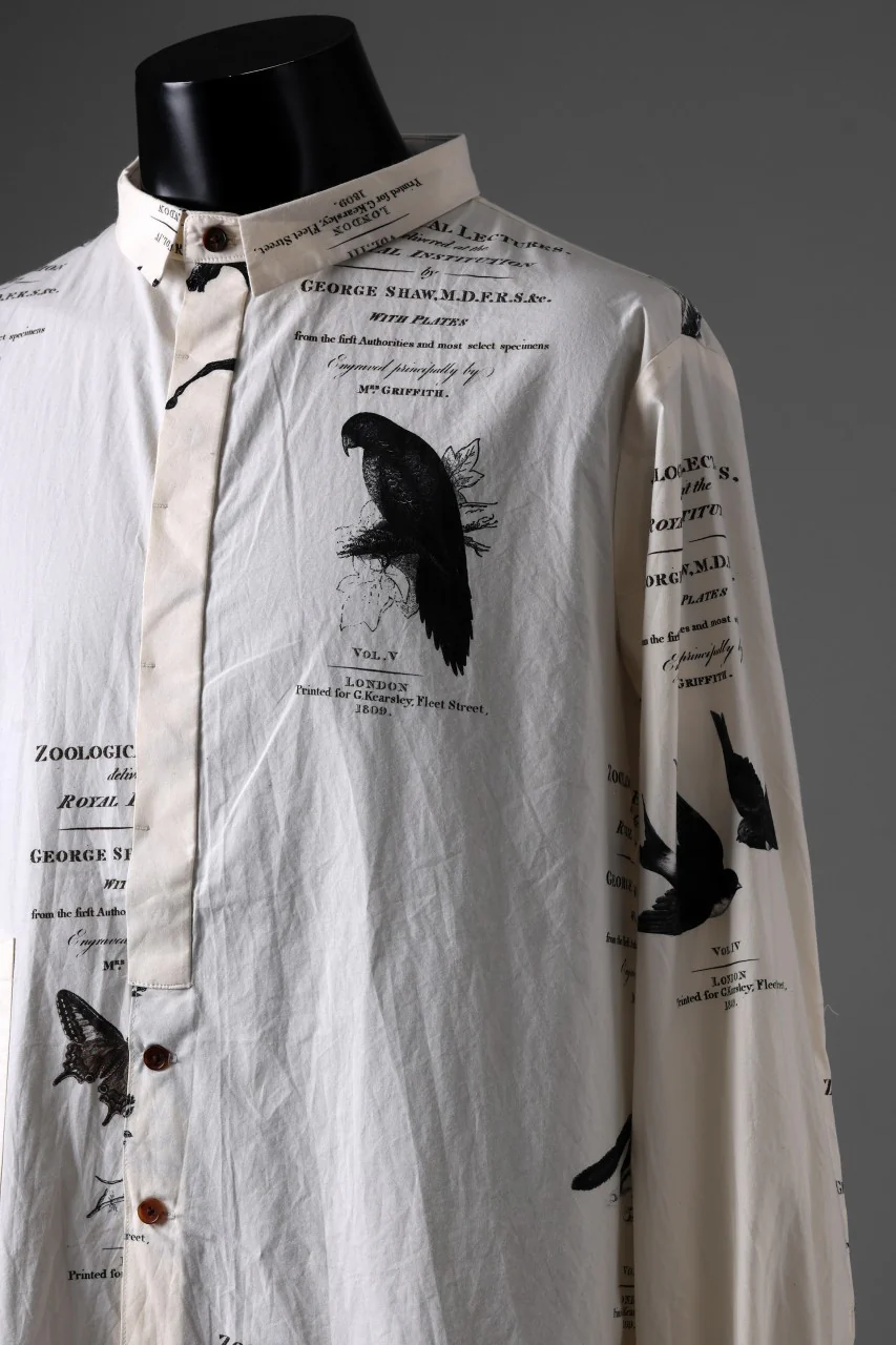 Aleksandr Manamis Short Collar Shirt / Type Writer Cotton (LECTURES) - Image 10