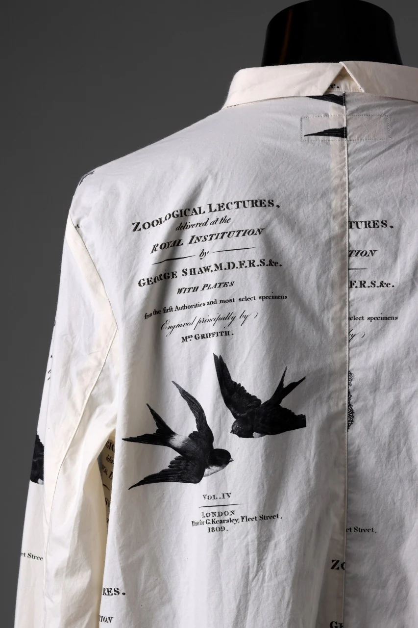 Aleksandr Manamis Short Collar Shirt / Type Writer Cotton (LECTURES) - Image 13