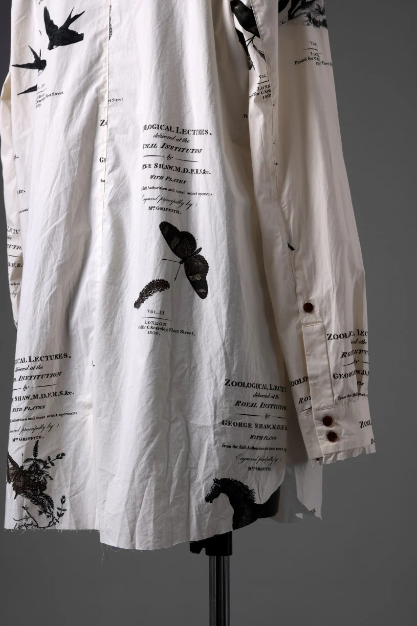 Aleksandr Manamis Short Collar Shirt / Type Writer Cotton (LECTURES) - Image 14