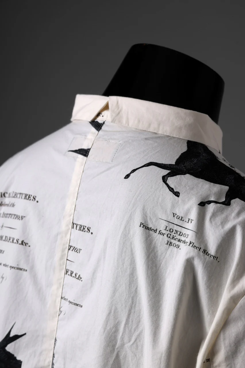 Aleksandr Manamis Short Collar Shirt / Type Writer Cotton (LECTURES) - Image 15