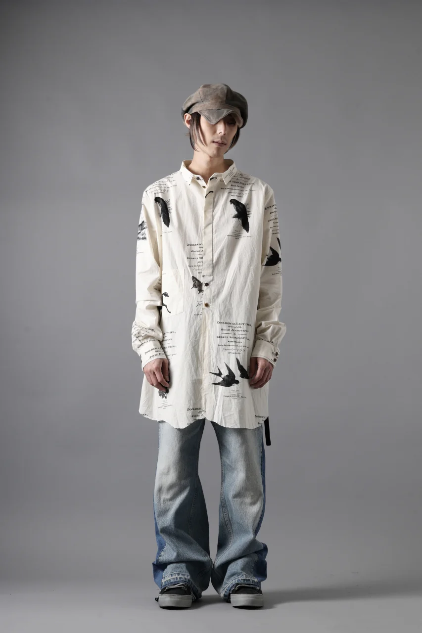 Aleksandr Manamis Short Collar Shirt / Type Writer Cotton (LECTURES) - Image 18