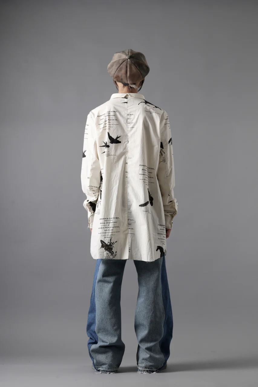 Aleksandr Manamis Short Collar Shirt / Type Writer Cotton (LECTURES) - Image 19