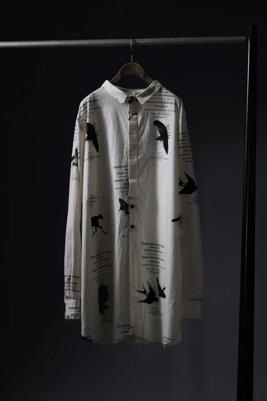 Aleksandr Manamis Short Collar Shirt / Type Writer Cotton (LECTURES) - Image 24
