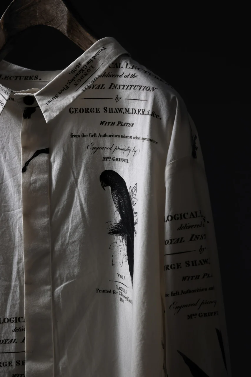 Aleksandr Manamis Short Collar Shirt / Type Writer Cotton (LECTURES) - Image 27