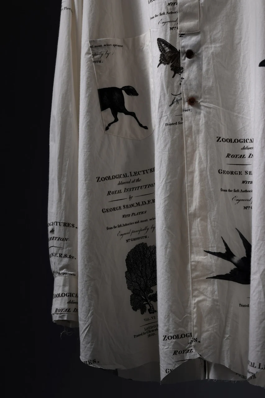 Aleksandr Manamis Short Collar Shirt / Type Writer Cotton (LECTURES) - Image 28