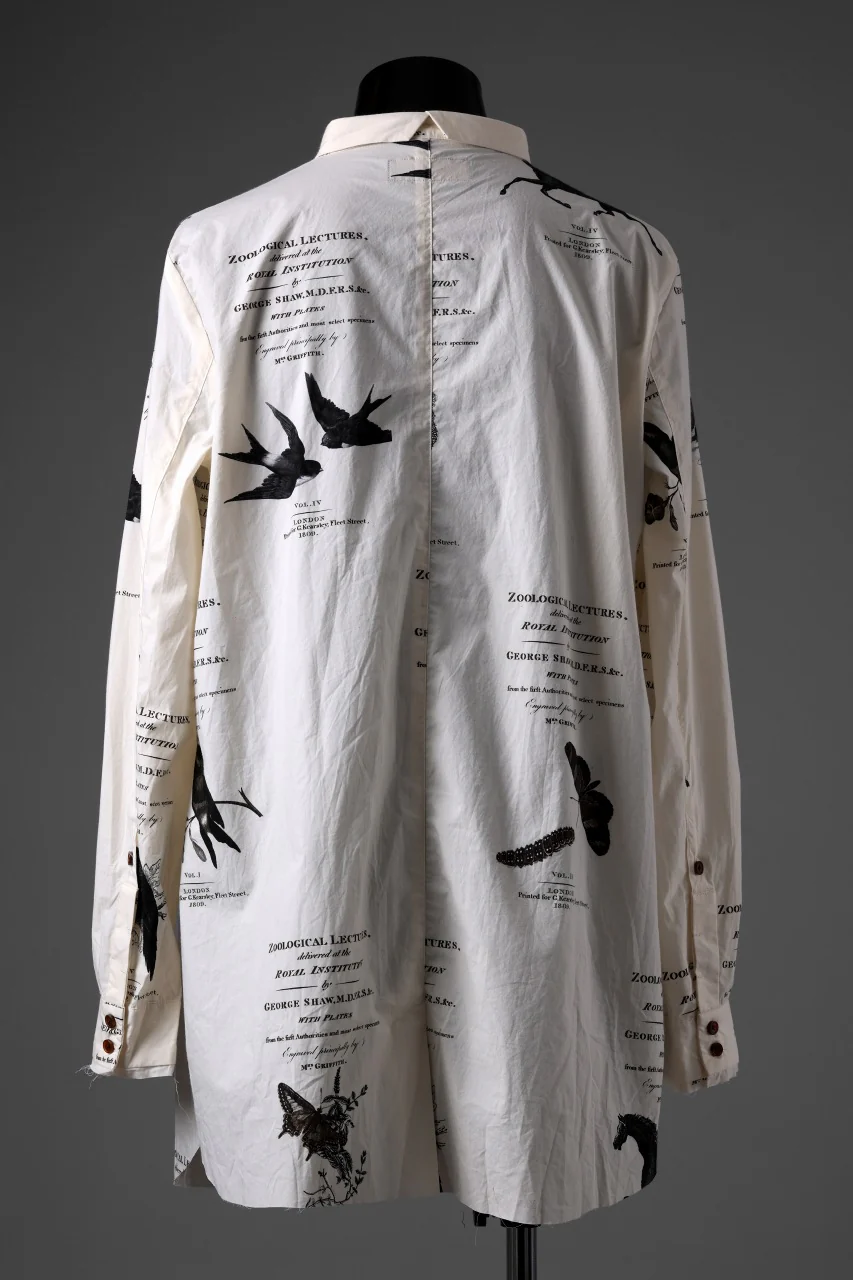 Aleksandr Manamis Short Collar Shirt / Type Writer Cotton (LECTURES) - Image 3
