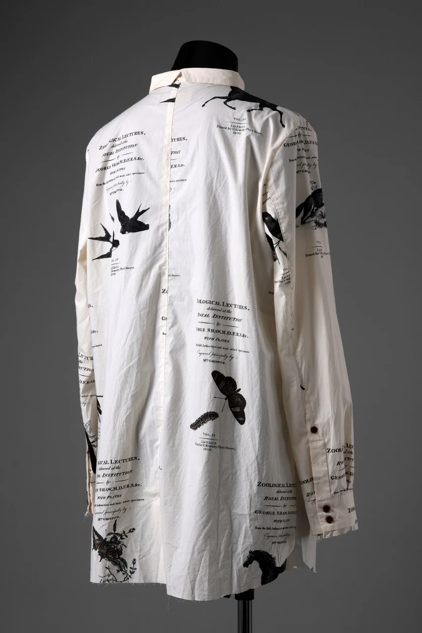 Aleksandr Manamis Short Collar Shirt / Type Writer Cotton (LECTURES) - Image 4