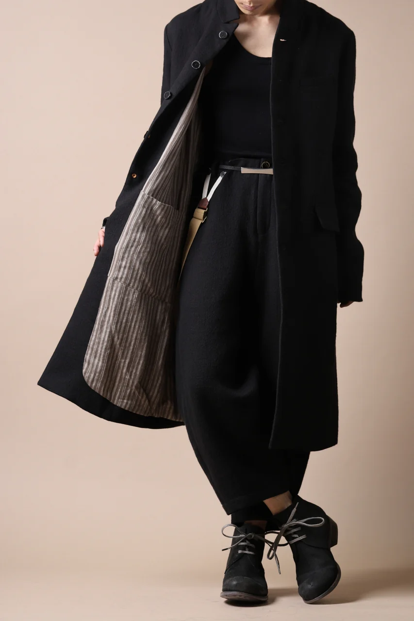 Aleksandr Manamis Slit Cropped Pant with Suspender (BLACK) - Image 26