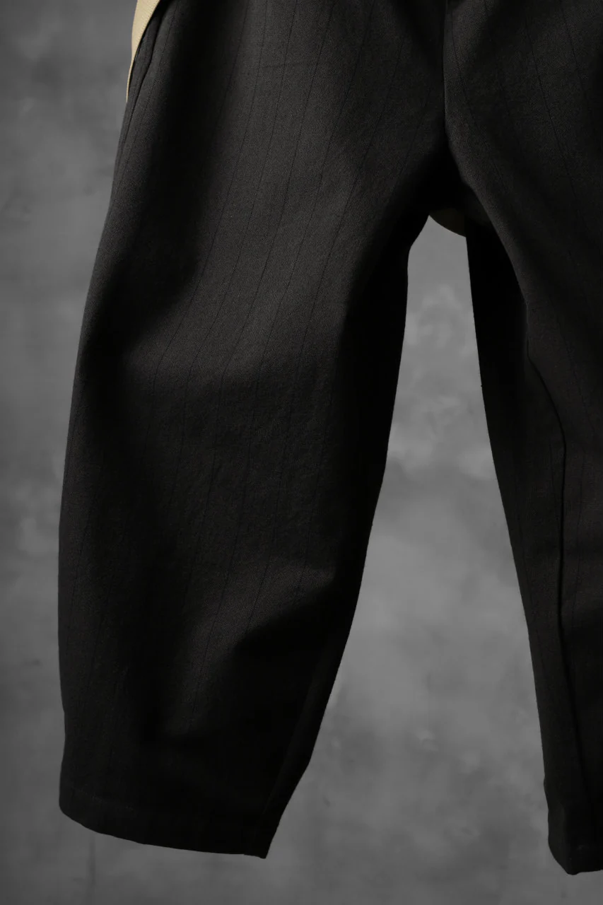 Aleksandr Manamis Wide Cropped Pant wt. Suspender / Brown Stripe - Image 5