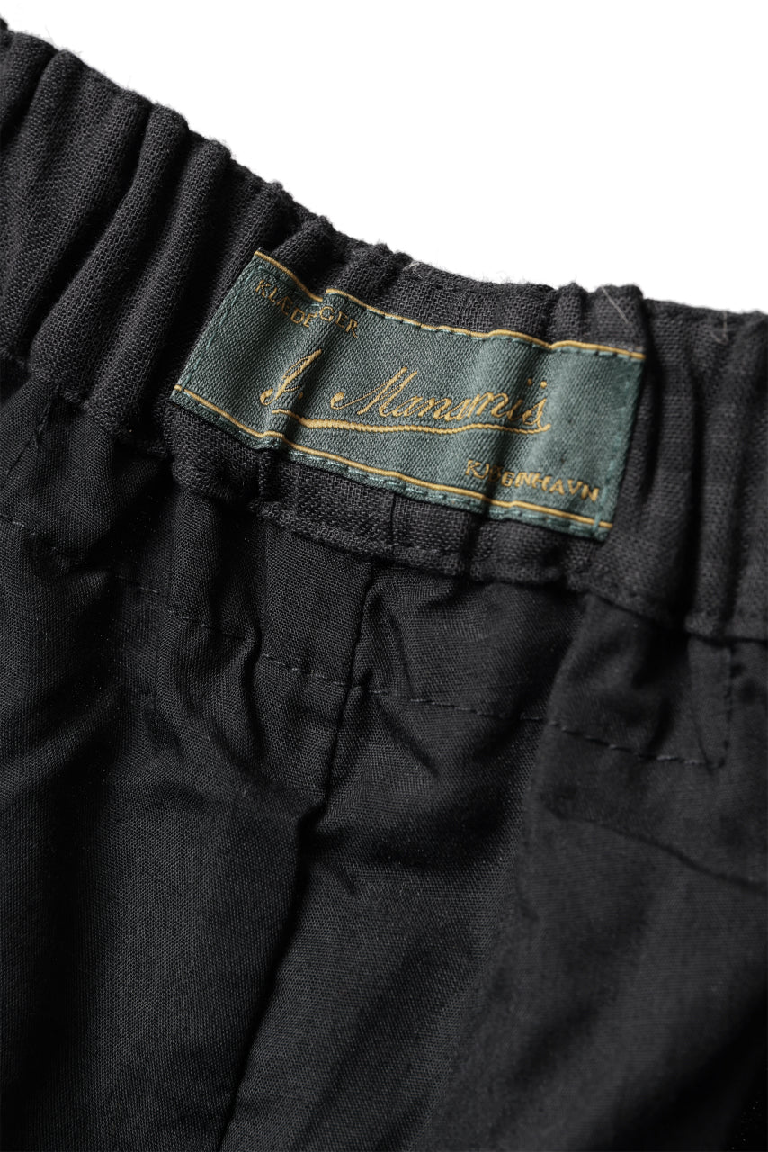 Aleksandr Manamis Wide Pant with Rope Code / CHECK & STRIPE (BLACK) - Image 11