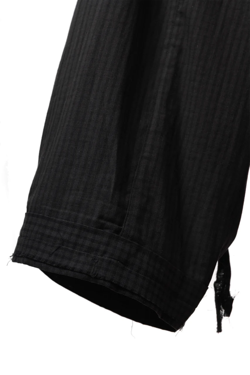 Aleksandr Manamis Wide Pant with Rope Code / CHECK & STRIPE (BLACK) - Image 18