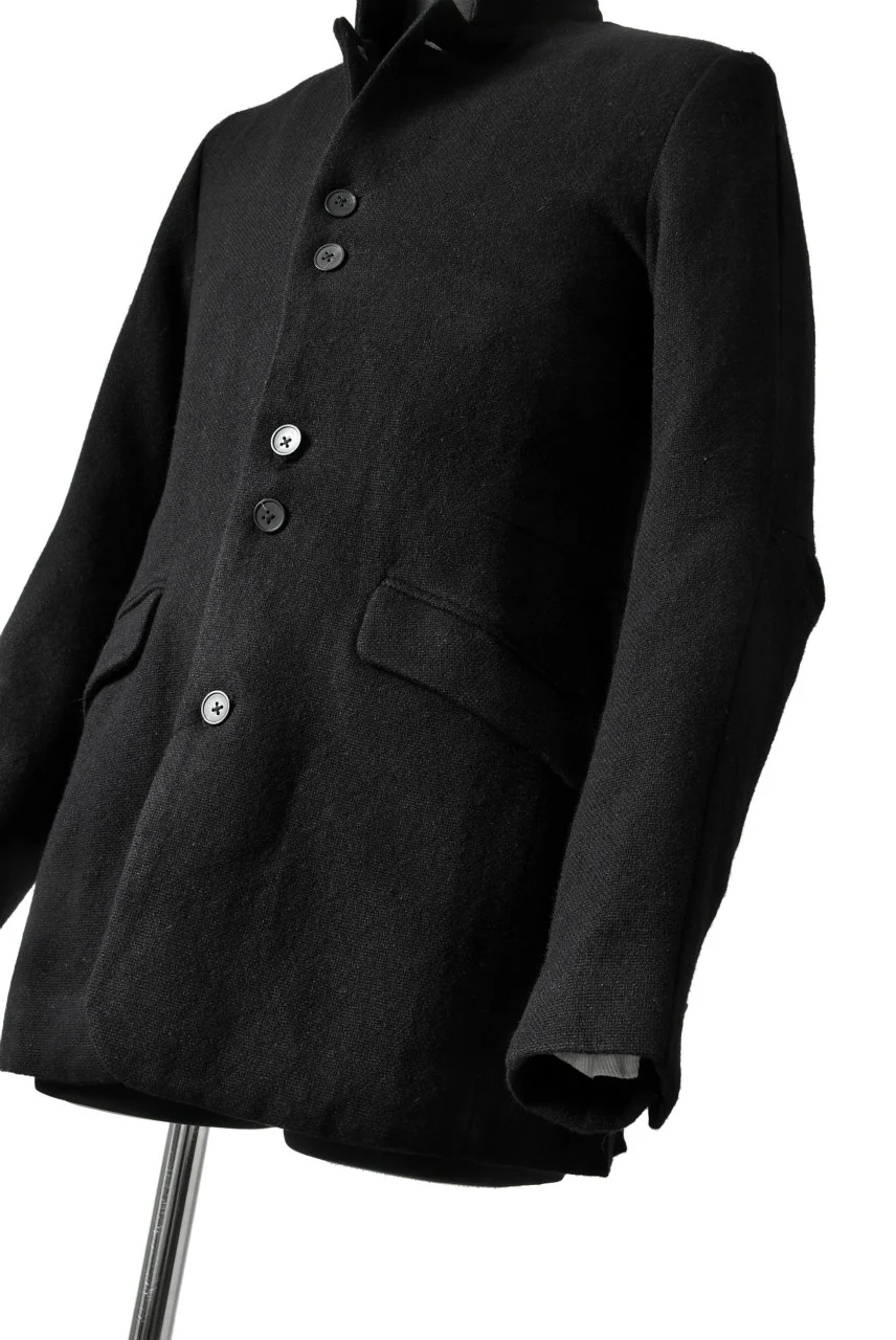Aleksandr Manamis WOOL/LINEN WOVEN JACKET with ELBOW DETAILS - Image 14