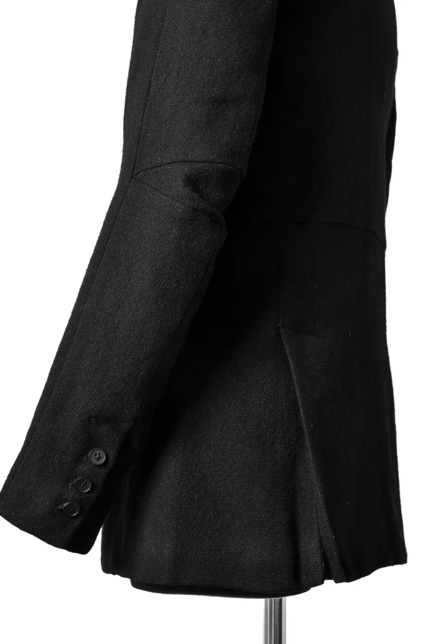 Aleksandr Manamis WOOL/LINEN WOVEN JACKET with ELBOW DETAILS - Image 17