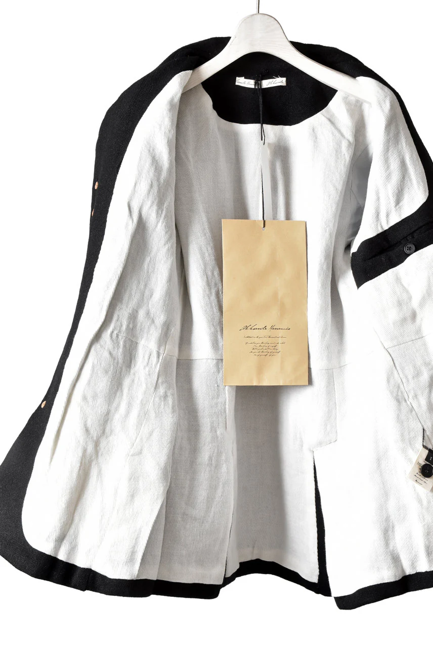Aleksandr Manamis WOOL/LINEN WOVEN JACKET with ELBOW DETAILS - Image 20