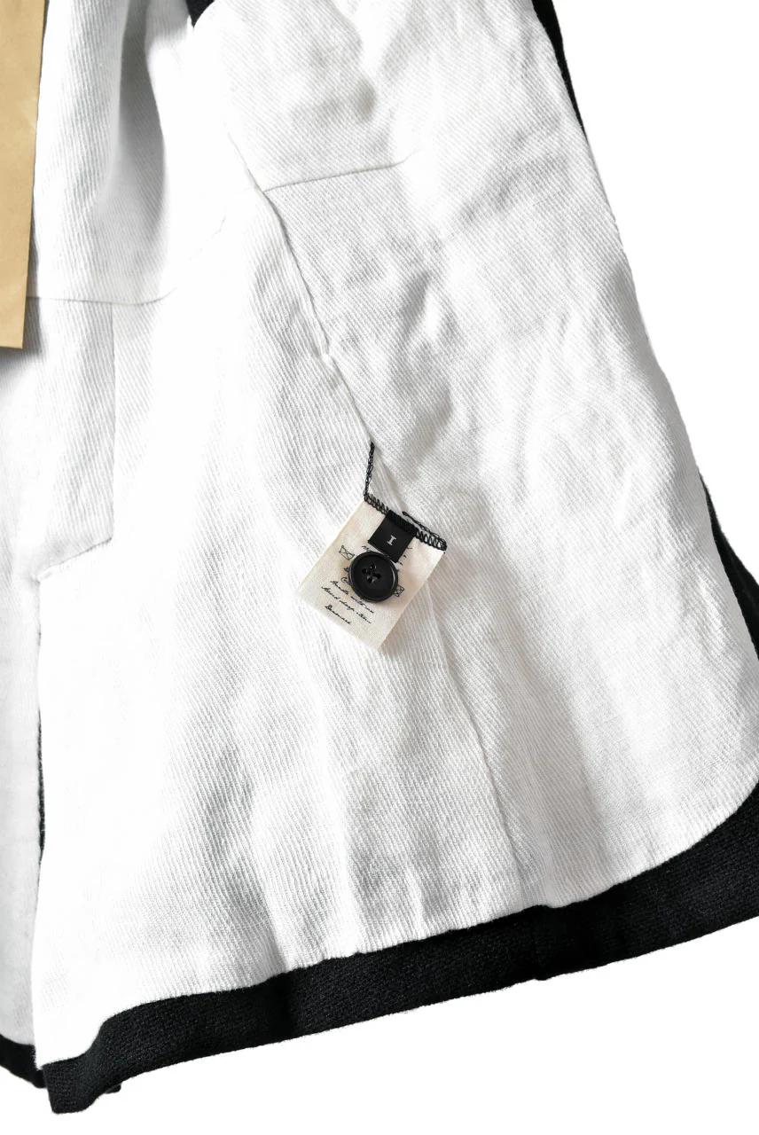 Aleksandr Manamis WOOL/LINEN WOVEN JACKET with ELBOW DETAILS - Image 21