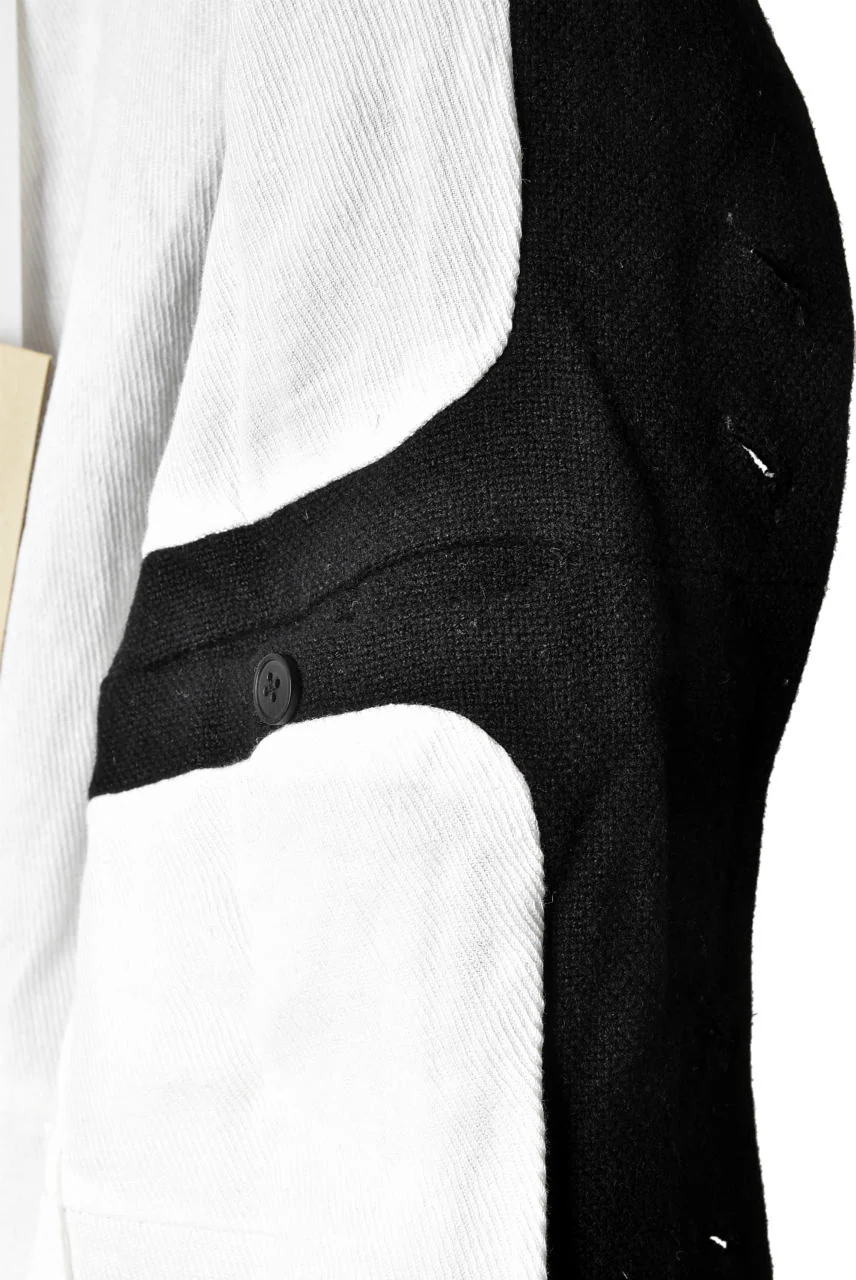 Aleksandr Manamis WOOL/LINEN WOVEN JACKET with ELBOW DETAILS - Image 22
