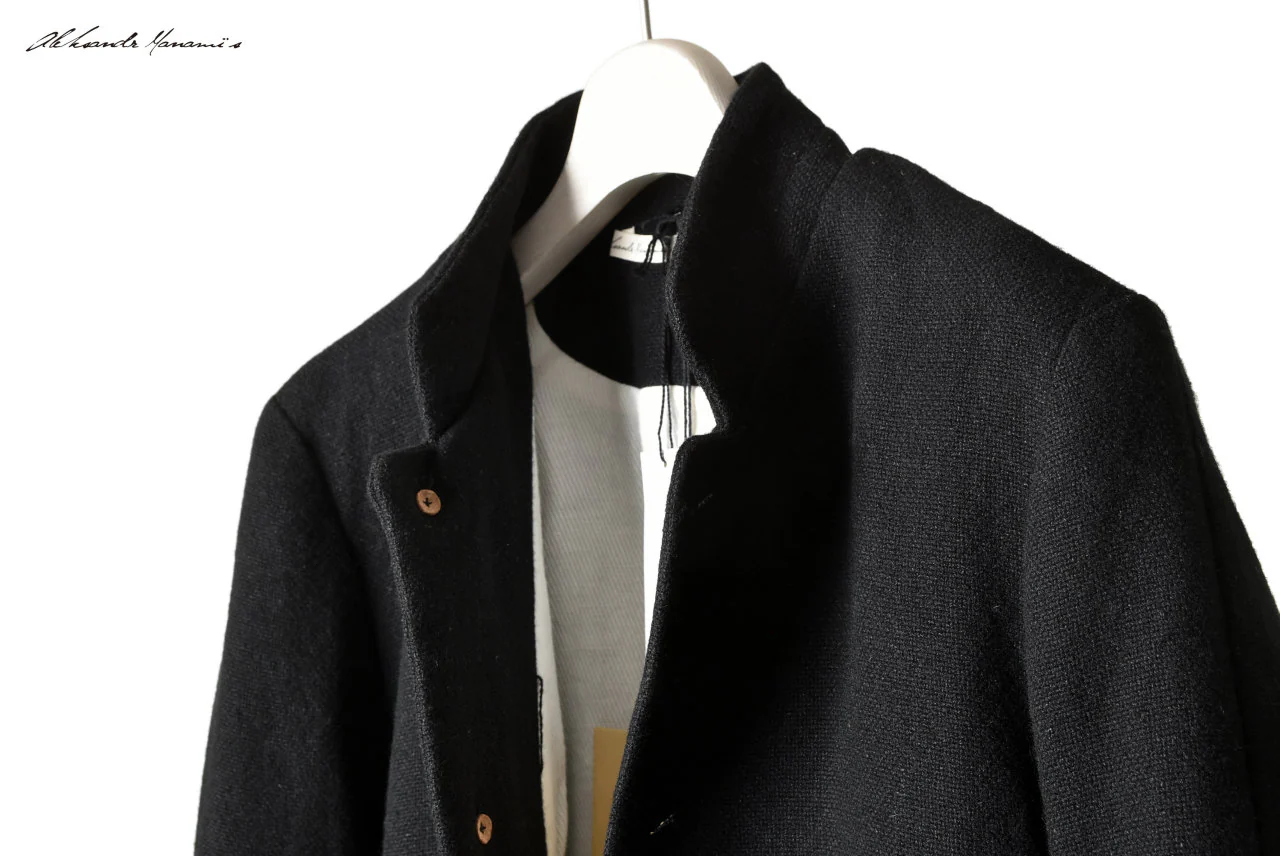 Aleksandr Manamis WOOL/LINEN WOVEN JACKET with ELBOW DETAILS - Image 30