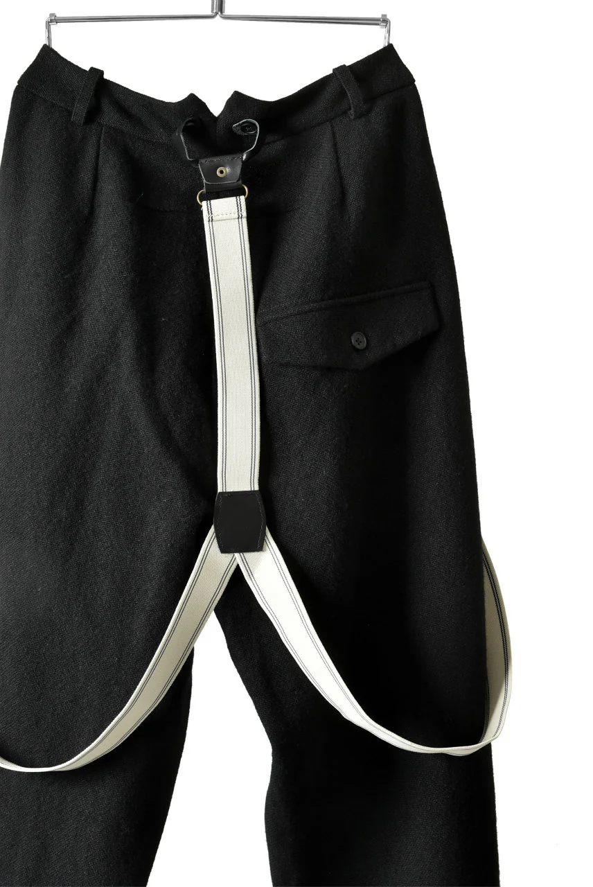 Aleksandr Manamis WOOL/LINEN WOVEN TAILORED PANT with SUSPENDERS - Image 14
