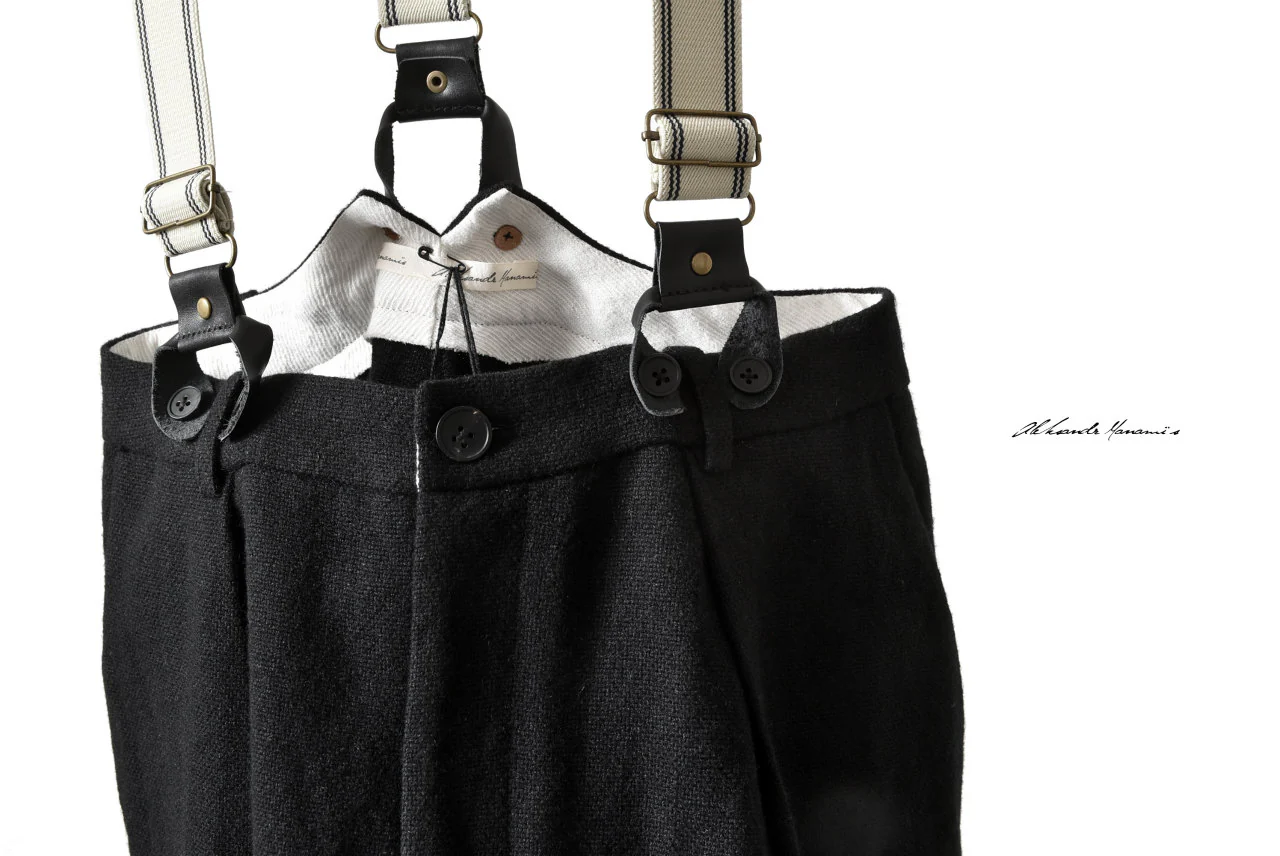 Aleksandr Manamis WOOL/LINEN WOVEN TAILORED PANT with SUSPENDERS - Image 24