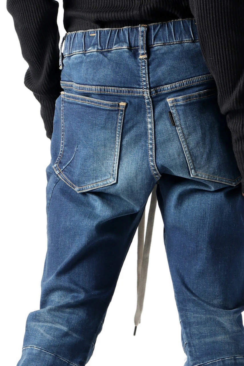 ATTACHMENT Easy Moto Pants / Satain High Power Stretch Denim (NAVY) - Image 10