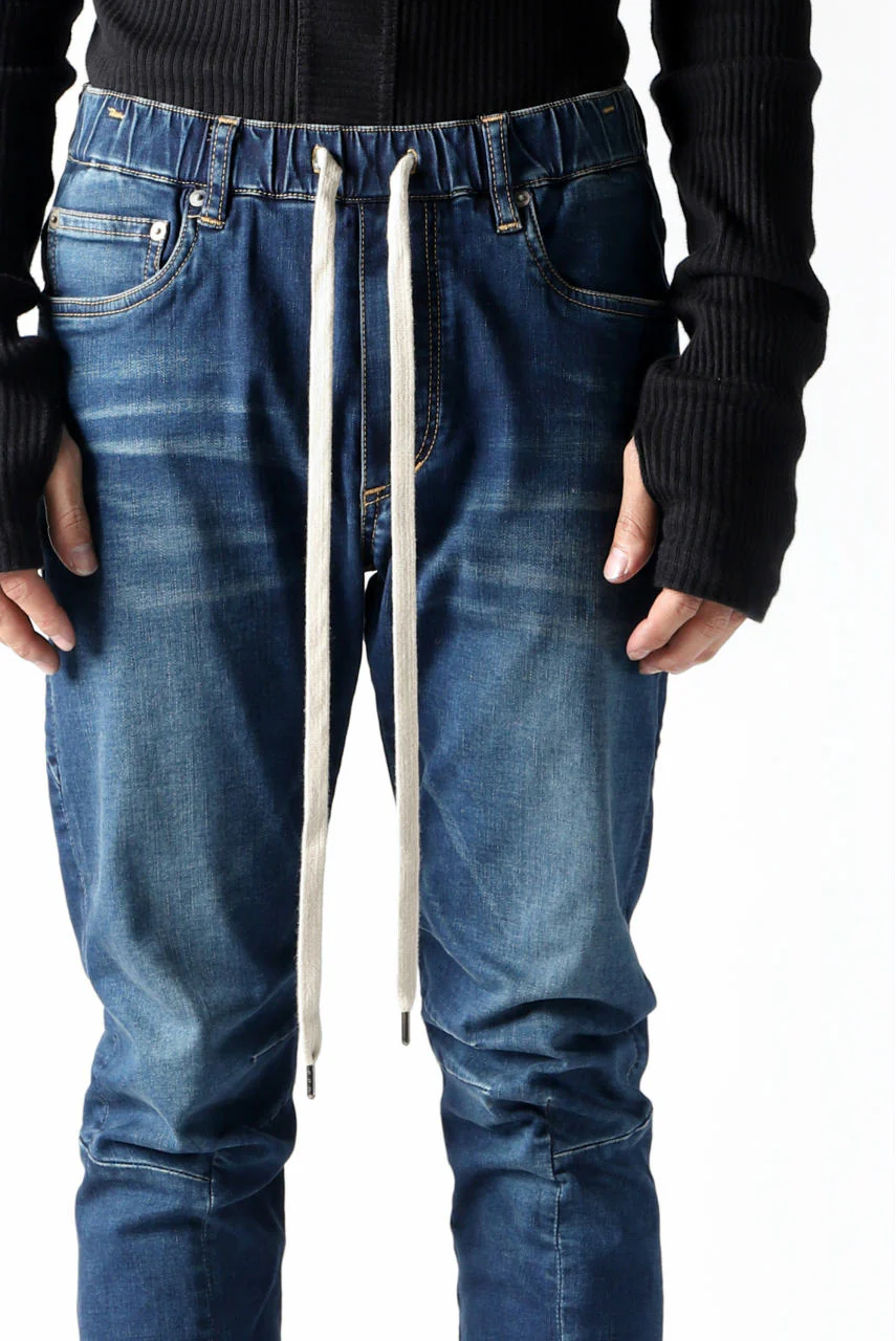 ATTACHMENT Easy Moto Pants / Satain High Power Stretch Denim (NAVY) - Image 8