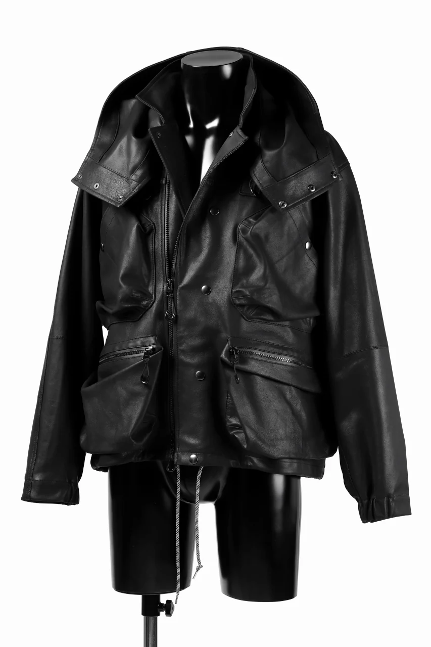 BACKLASH × SEVESKIG MULTIFUNCTION JACKET / GOAT DOUBLEFACE (BLACK) - Image 15