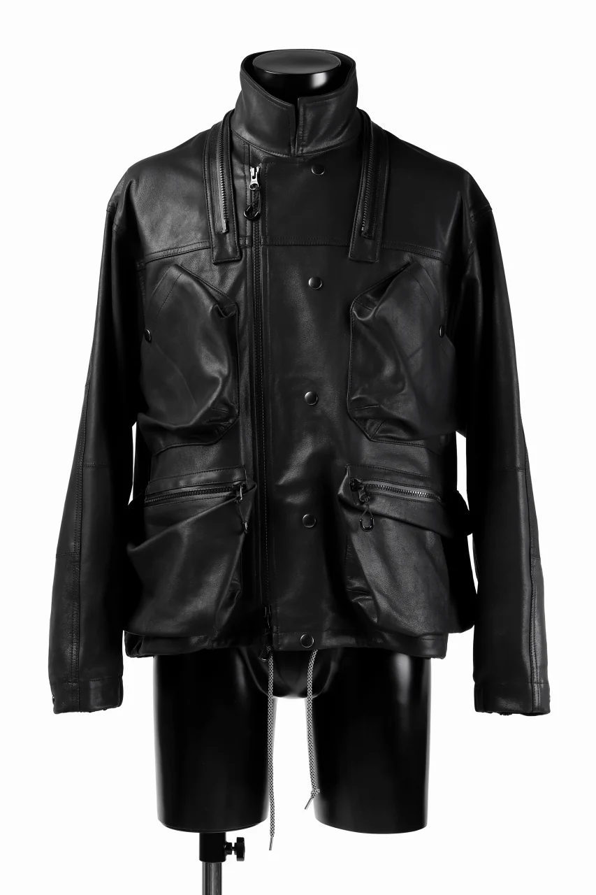 BACKLASH × SEVESKIG MULTIFUNCTION JACKET / GOAT DOUBLEFACE (BLACK) - Image 32