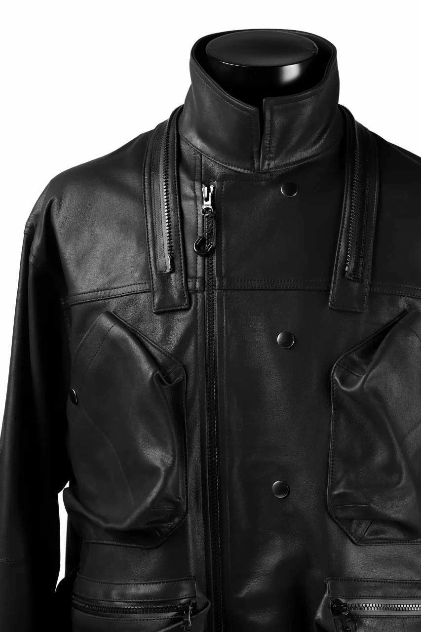 BACKLASH × SEVESKIG MULTIFUNCTION JACKET / GOAT DOUBLEFACE (BLACK) - Image 33
