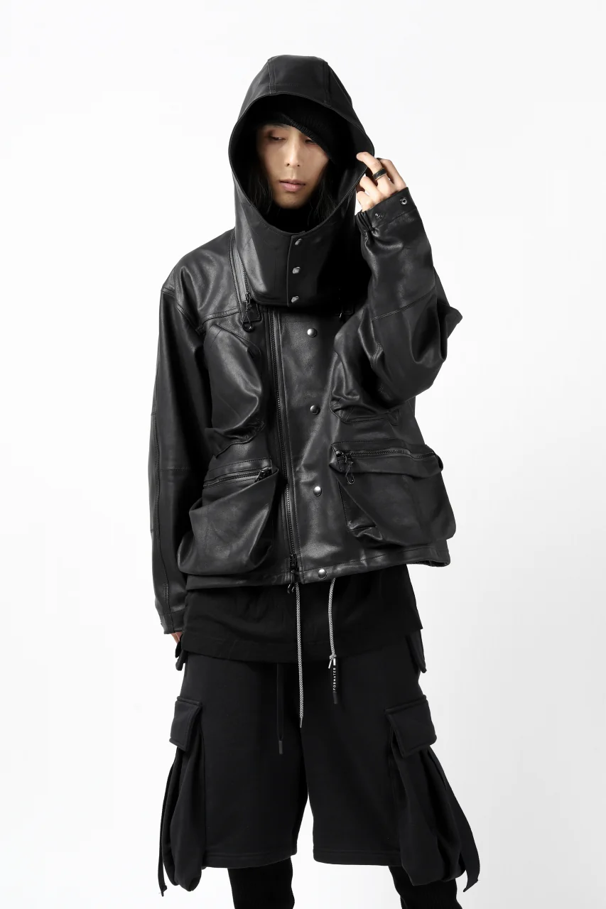 BACKLASH × SEVESKIG MULTIFUNCTION JACKET / GOAT DOUBLEFACE (BLACK) - Image 45