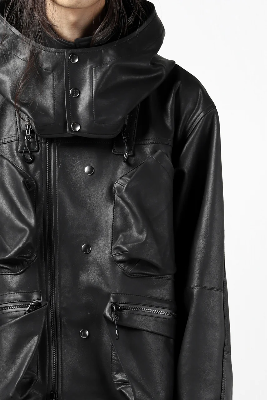 BACKLASH × SEVESKIG MULTIFUNCTION JACKET / GOAT DOUBLEFACE (BLACK) - Image 51
