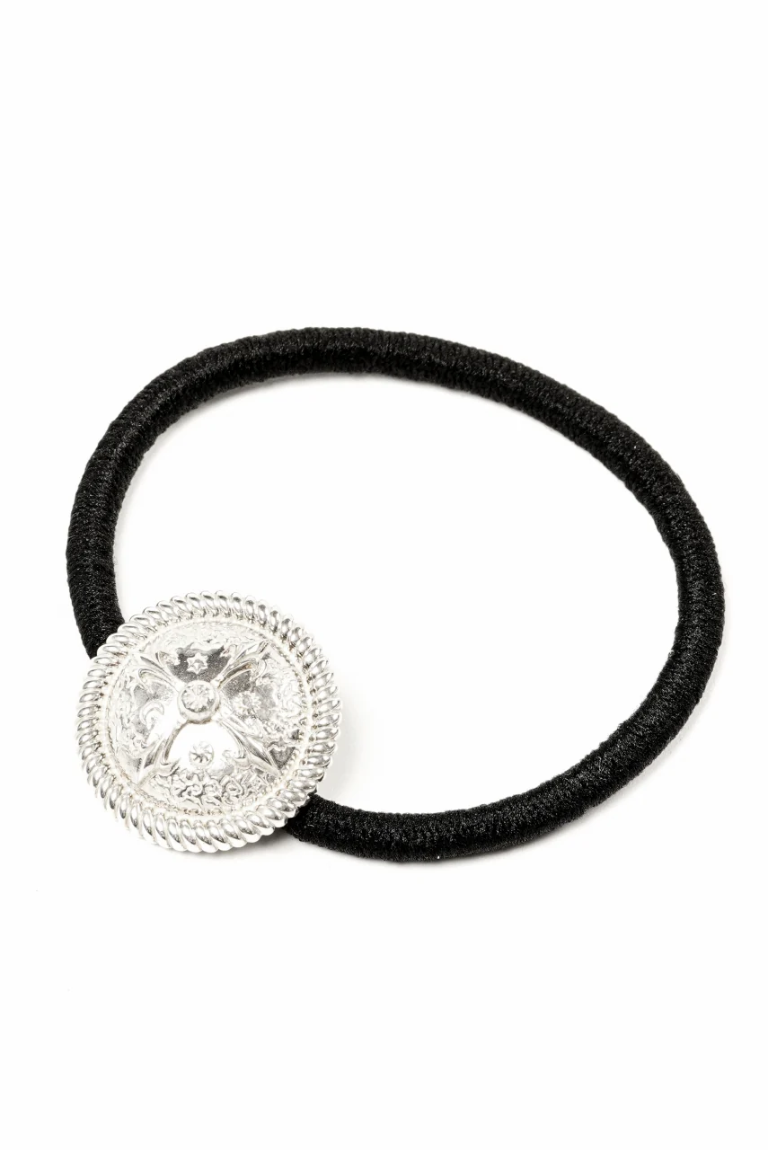 BACKLASH THE LINE CONCHO SILVER 925 HAIR TIES BRACELET (SILVER) - Image 5