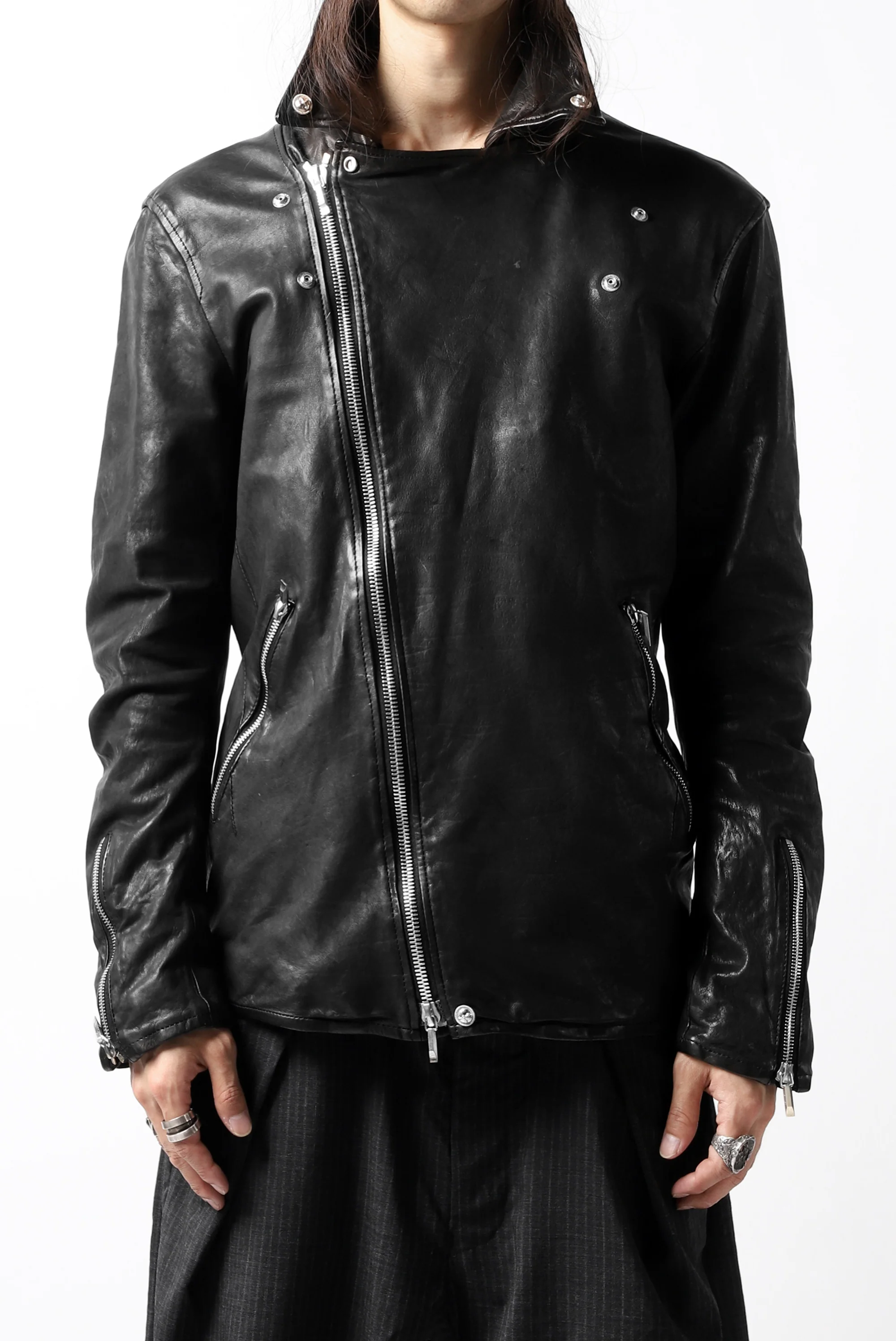 BACKLASH THE LINE DOUBLE BREASTED JACKET / ITALY CALF - Image 66
