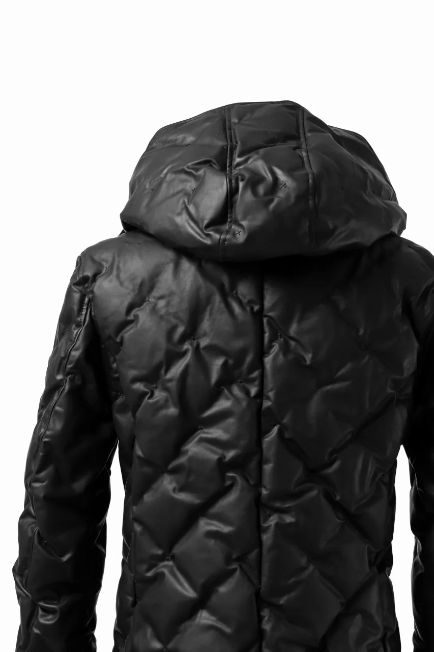 BACKLASH THE LINE exclusive HOODED DOWN JACKET / GUIDI CALF + POLISH WHITE GOOSE (BLACK) - Image 29
