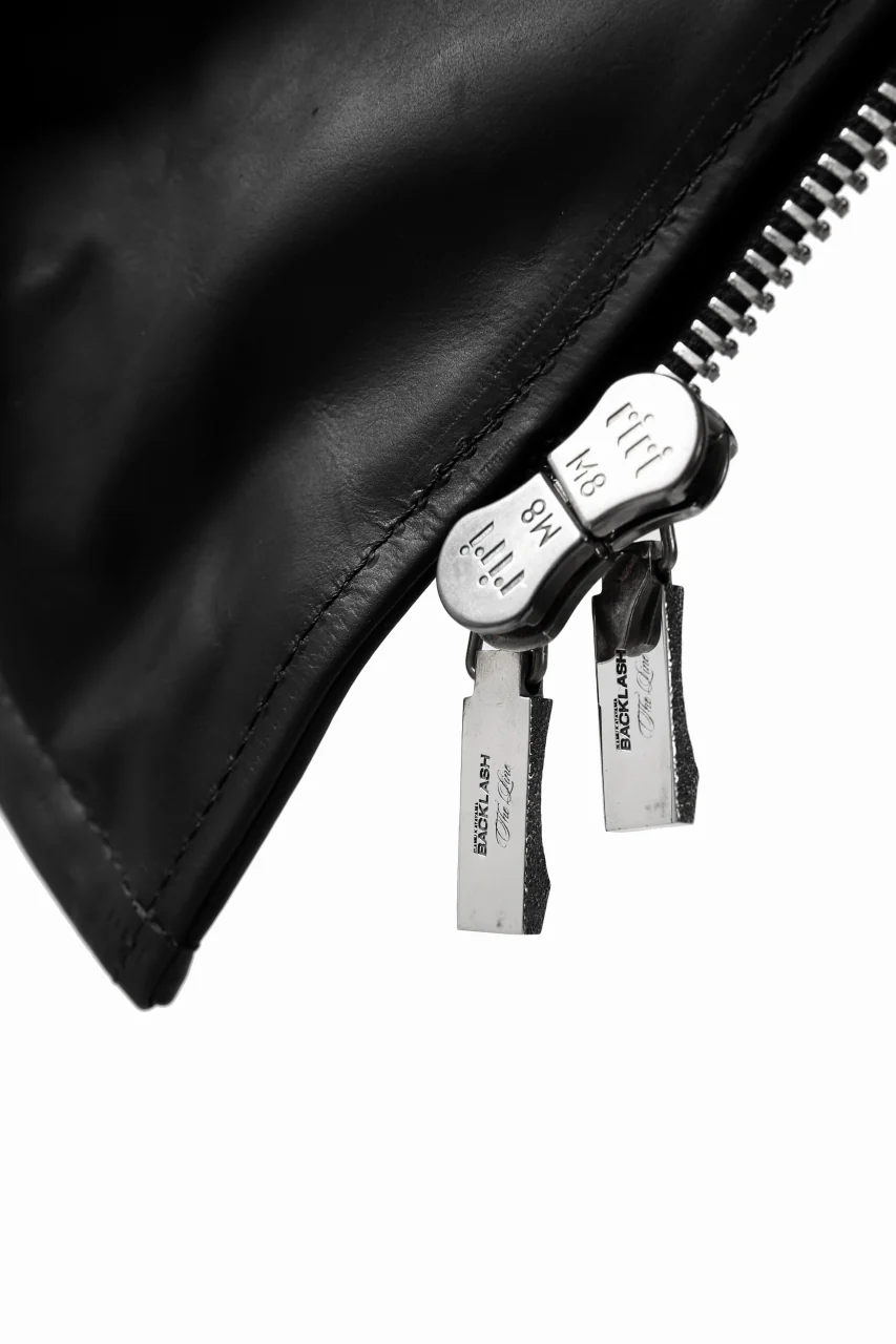 BACKLASH THE LINE exclusive HOODED DOWN JACKET / GUIDI CALF + POLISH WHITE GOOSE (BLACK) - Image 36