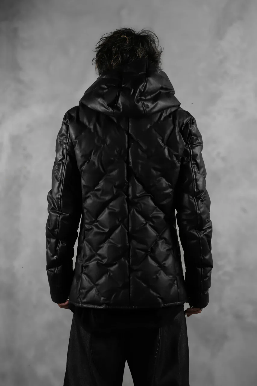 BACKLASH THE LINE exclusive HOODED DOWN JACKET / GUIDI CALF + POLISH WHITE GOOSE (BLACK) - Image 44