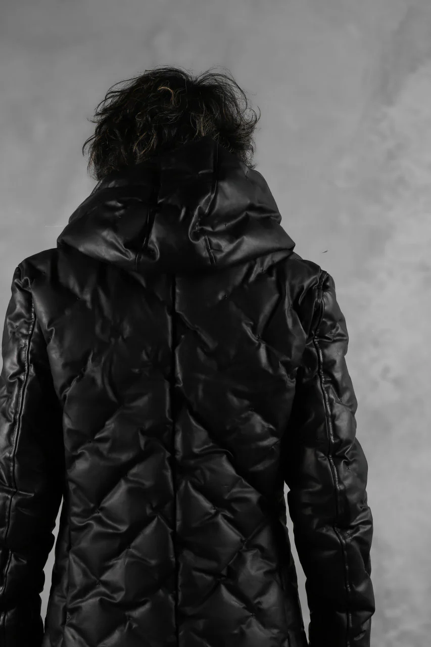 BACKLASH THE LINE exclusive HOODED DOWN JACKET / GUIDI CALF + POLISH WHITE GOOSE (BLACK) - Image 52