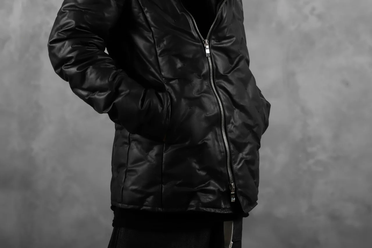 BACKLASH THE LINE exclusive HOODED DOWN JACKET / GUIDI CALF + POLISH WHITE GOOSE (BLACK) - Image 65