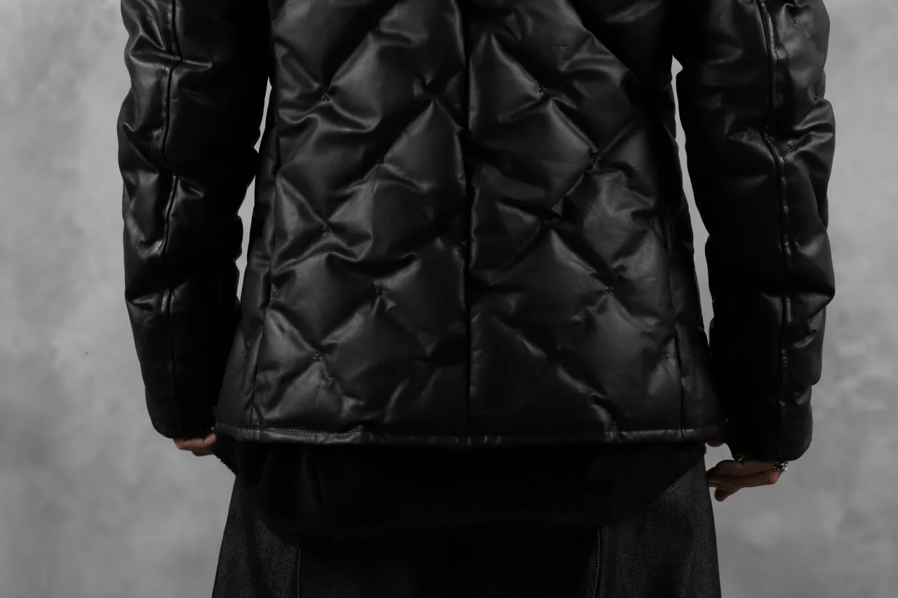 BACKLASH THE LINE exclusive HOODED DOWN JACKET / GUIDI CALF + POLISH WHITE GOOSE (BLACK) - Image 74