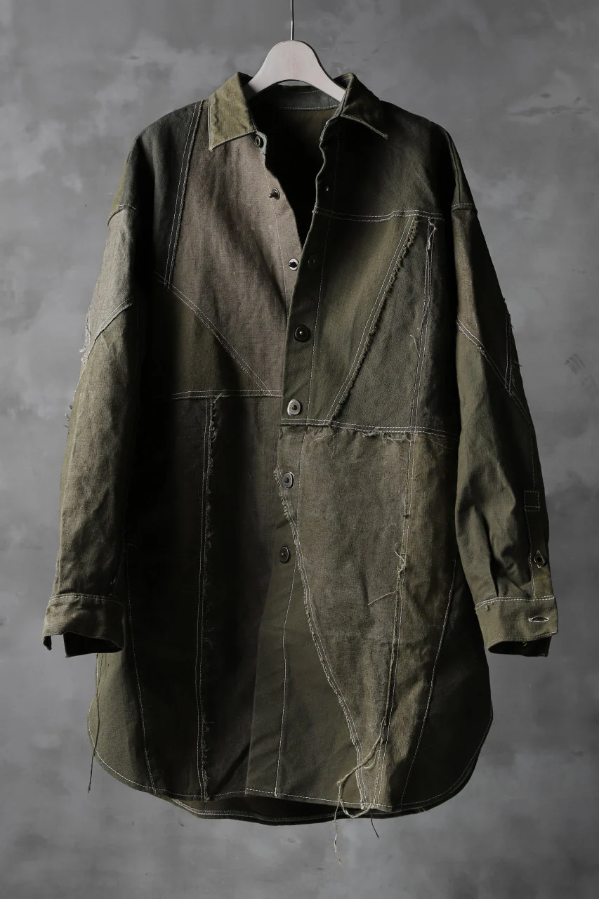 BACKLASH x LOOM exclusive RECONSTRUCTIVE COAT / VINTAGE MILITARY CANVAS - Image 10