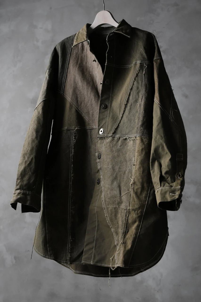 BACKLASH x LOOM exclusive RECONSTRUCTIVE COAT / VINTAGE MILITARY CANVAS - Image 11