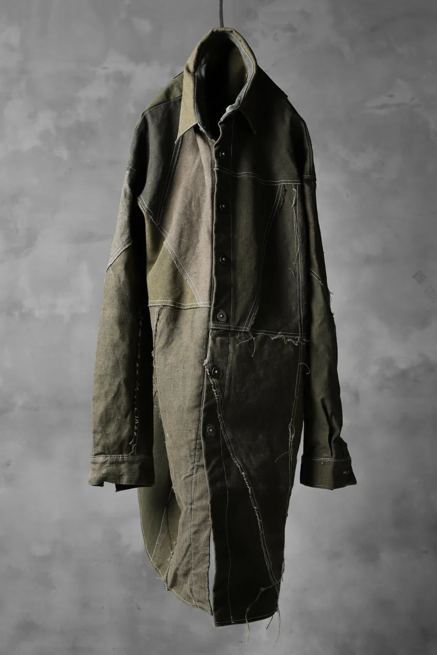 BACKLASH x LOOM exclusive RECONSTRUCTIVE COAT / VINTAGE MILITARY CANVAS - Image 12