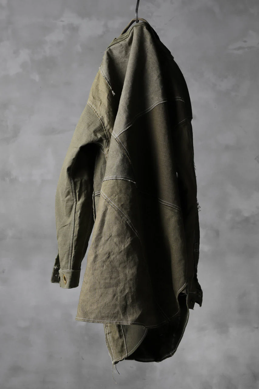 BACKLASH x LOOM exclusive RECONSTRUCTIVE COAT / VINTAGE MILITARY CANVAS - Image 13