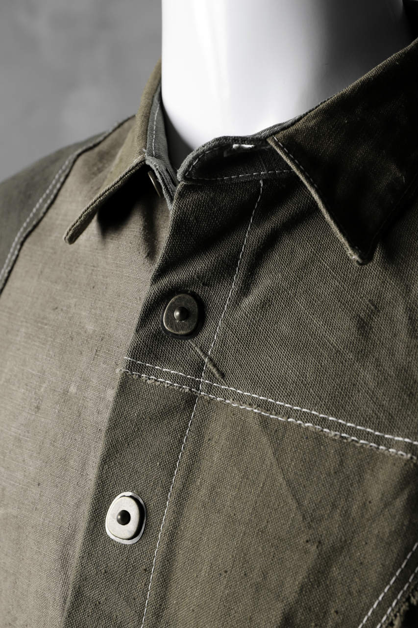 BACKLASH x LOOM exclusive RECONSTRUCTIVE COAT / VINTAGE MILITARY CANVAS - Image 18