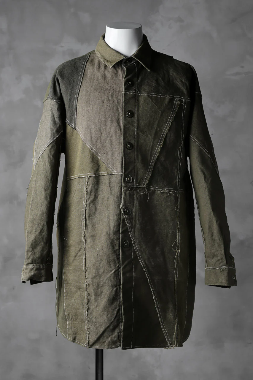 BACKLASH x LOOM exclusive RECONSTRUCTIVE COAT / VINTAGE MILITARY CANVAS - Image 2