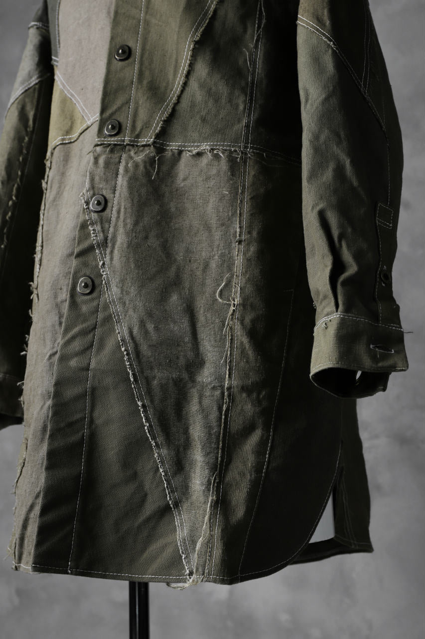 BACKLASH x LOOM exclusive RECONSTRUCTIVE COAT / VINTAGE MILITARY CANVAS - Image 20