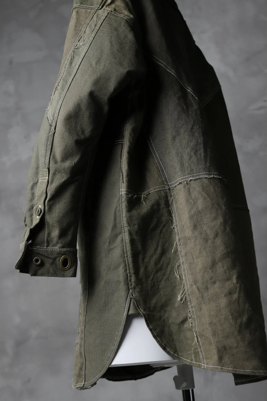 BACKLASH x LOOM exclusive RECONSTRUCTIVE COAT / VINTAGE MILITARY CANVAS - Image 27