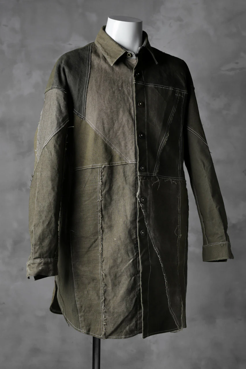 BACKLASH x LOOM exclusive RECONSTRUCTIVE COAT / VINTAGE MILITARY CANVAS - Image 3