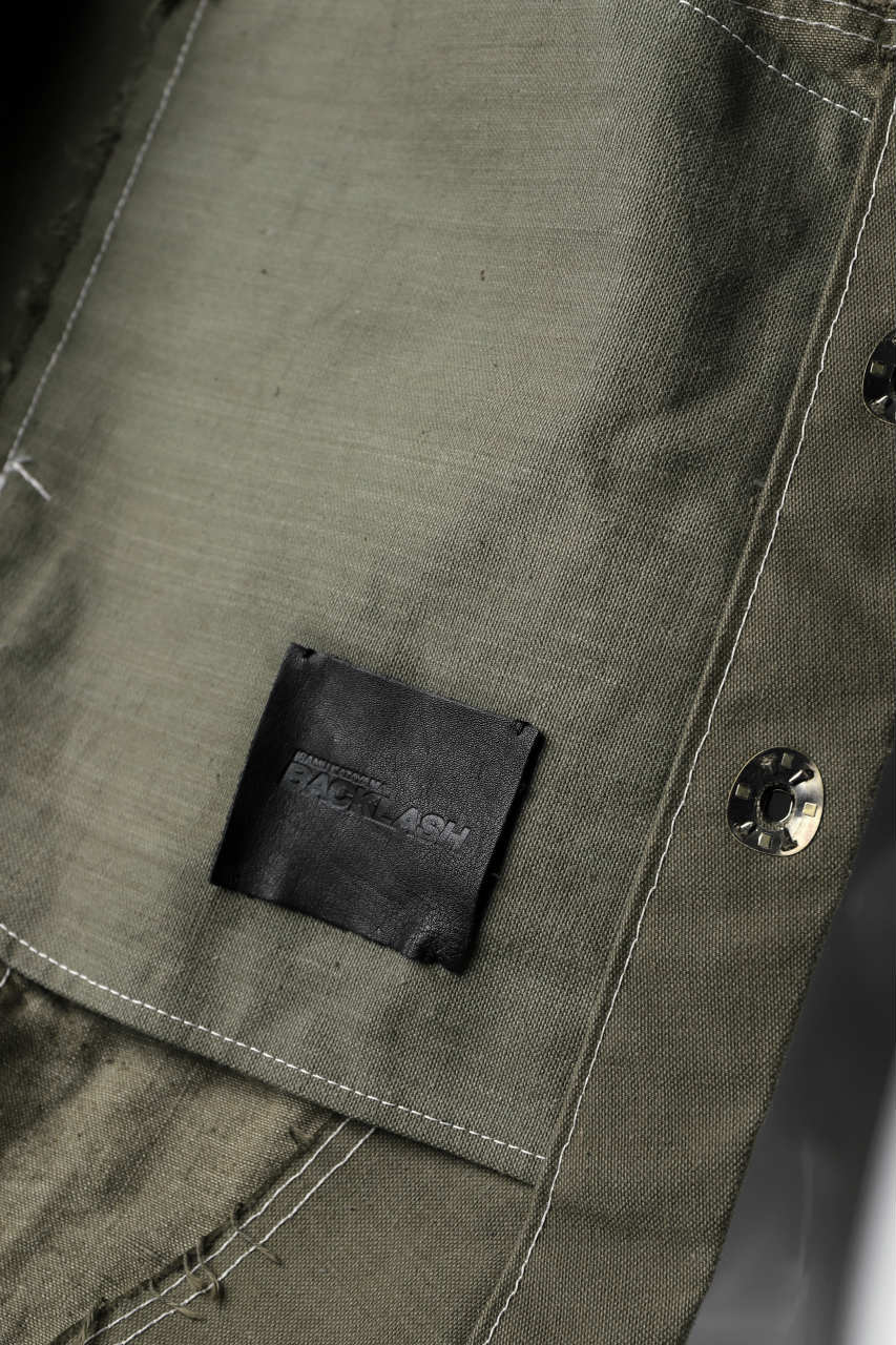 BACKLASH x LOOM exclusive RECONSTRUCTIVE COAT / VINTAGE MILITARY CANVAS - Image 30