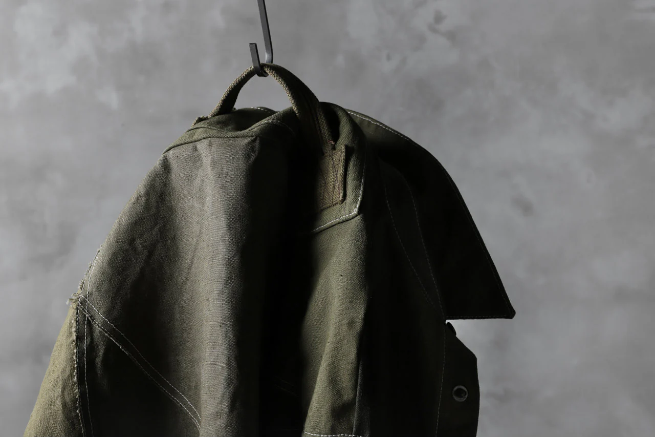 BACKLASH x LOOM exclusive RECONSTRUCTIVE COAT / VINTAGE MILITARY CANVAS - Image 35